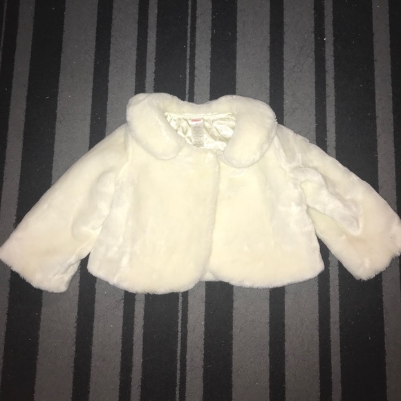 Gymboree Other - White Fluffy Fur Coat Baby Cute Winter Jacket